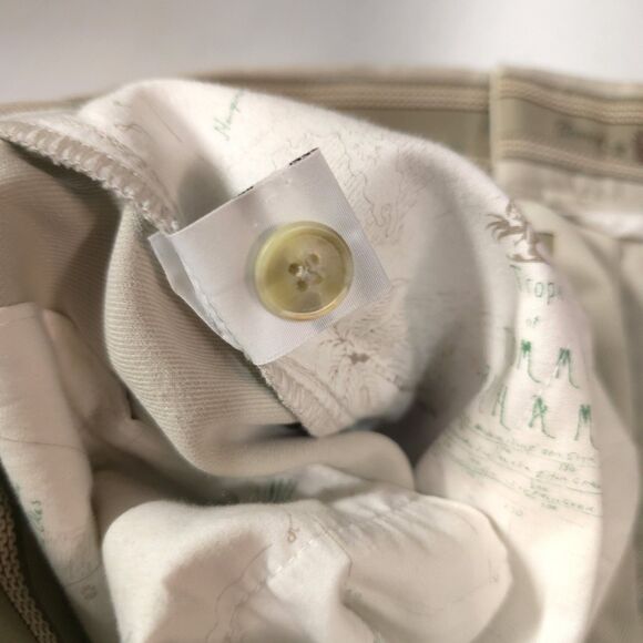 TommyBahama Silk Khaki Dress Pants 34x31 Beach Wedding Boho Preppy Old Money - Picture 15 of 16